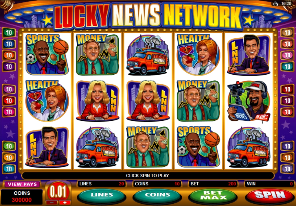 Lucky News Network (Счастливый канал новостей) из раздела Игровые автоматы