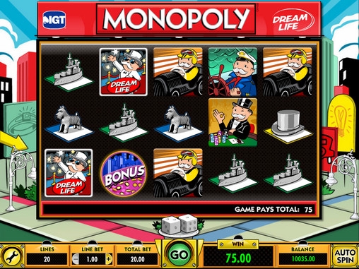 Monopoly – Dream Life (Монополия – Жизнь-мечта) из раздела Игровые автоматы