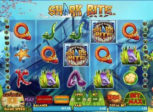 Shark Bite (Укус акулы) из раздела Игровые автоматы