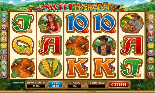 Sweet Harvest (Богатый урожай) из раздела Игровые автоматы