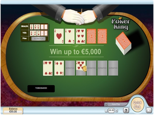 Poker King (Король покера) из раздела Скрэтч-карты