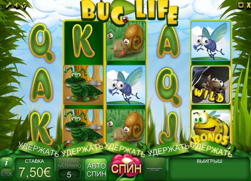 Bug Life (Жизнь жуков) из раздела Игровые автоматы