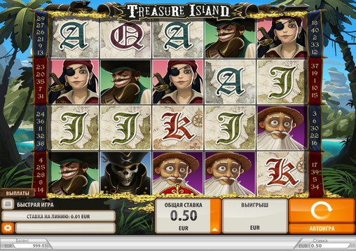 Treasure Island (Остров сокровищ) из раздела Игровые автоматы
