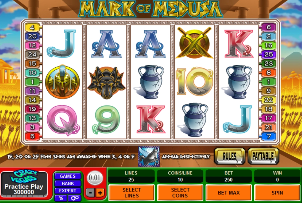 Mark of Medusa (Отметка Медузы) из раздела Игровые автоматы