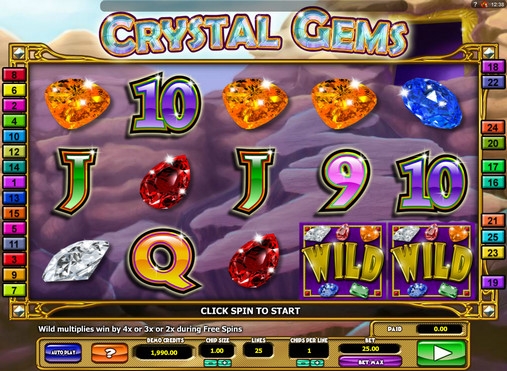 Crystal Gems (Кристальные драгоценности) из раздела Игровые автоматы
