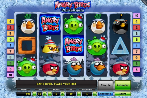 Angry Birds - Christmas (Сердитые птицы - Рождество) из раздела Игровые автоматы