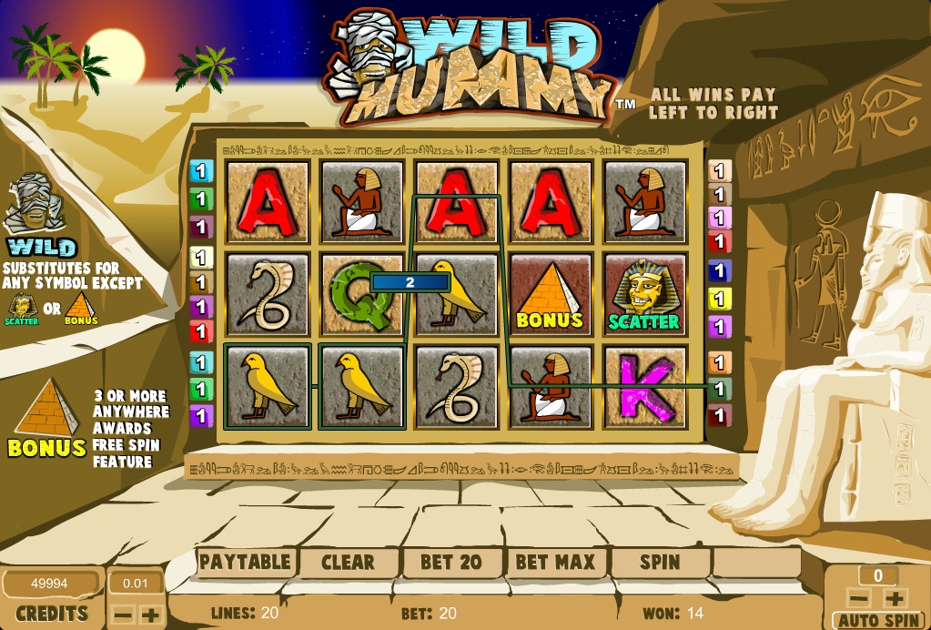 Wild Mummy (Дикая мумия) из раздела Игровые автоматы