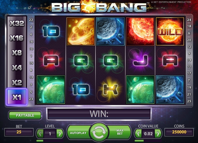 Big Bang (Большой взрыв) из раздела Игровые автоматы