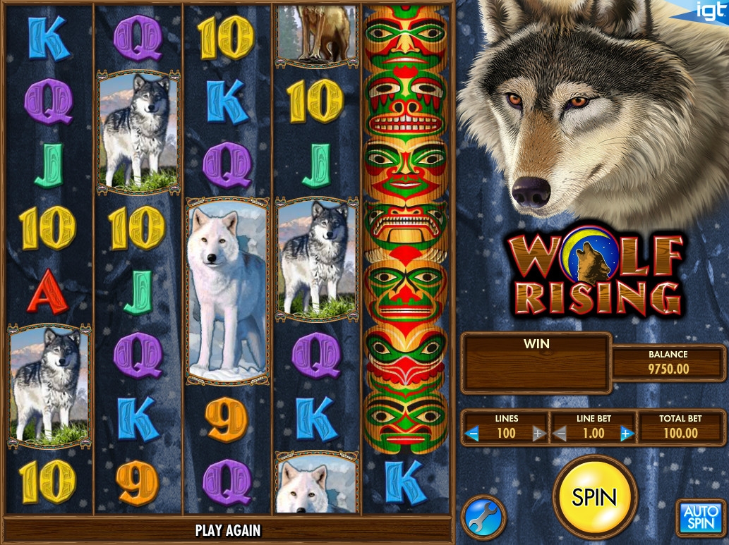 Wolf Rising (Восхождение волка) из раздела Игровые автоматы
