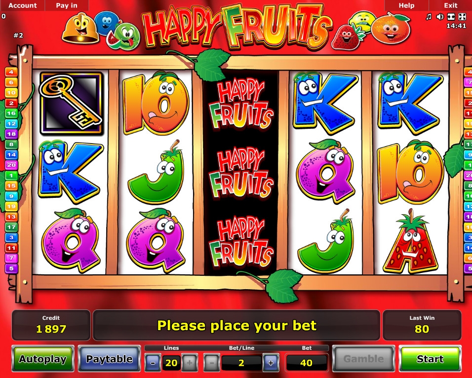 Happy Fruits (Счастливые фрукты) из раздела Игровые автоматы