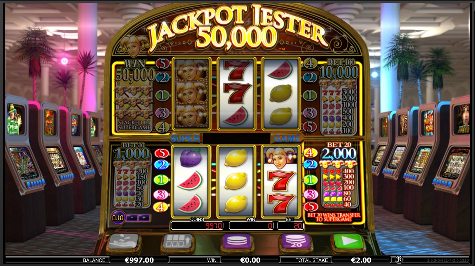 Jackpot Jester 50,000 (Джек-пот джокер 50 000) из раздела Игровые автоматы