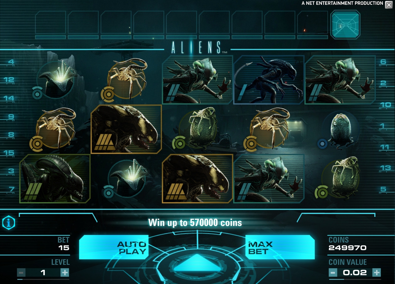 Aliens (Чужие) из раздела Игровые автоматы