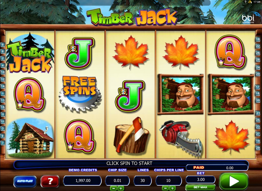 Timber Jack (Джек-лесоруб) из раздела Игровые автоматы