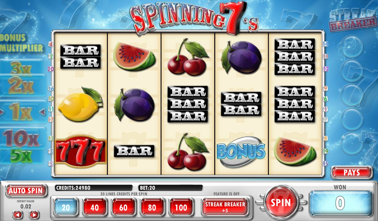 Spinning 7’s (Вращающиеся семерки) из раздела Игровые автоматы