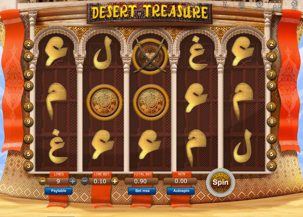Desert Treasure (Сокровище пустыни) из раздела Игровые автоматы