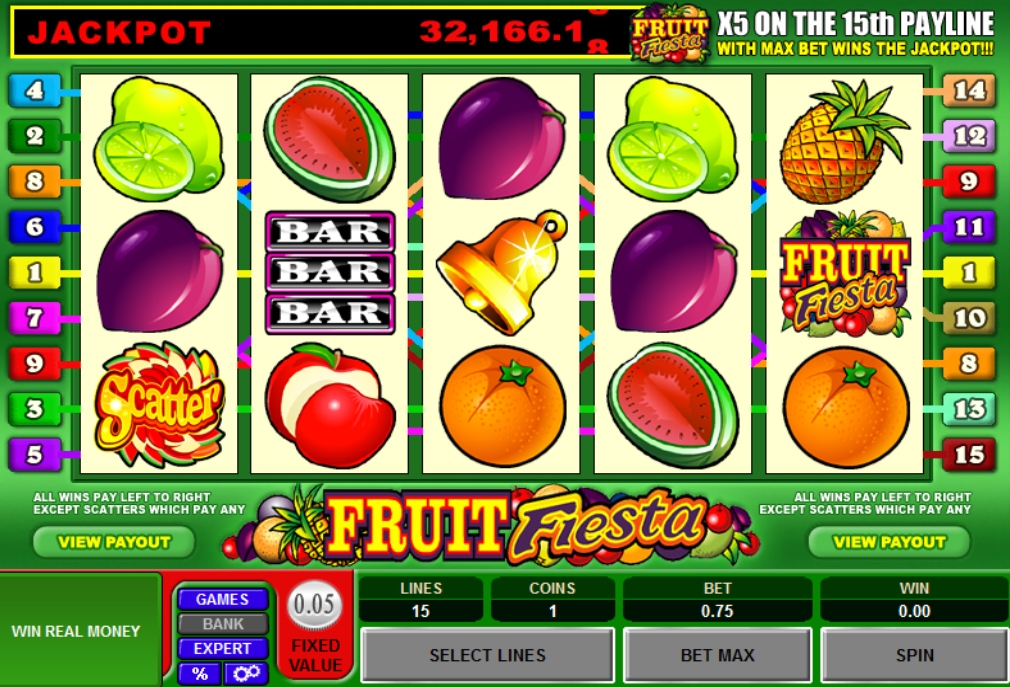 Fruit Fiesta 5 Reel - Progressive (Фруктовая фиеста 5) из раздела Игровые автоматы