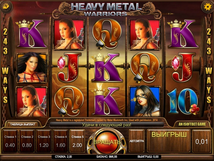 Heavy Metal: Warriors (Хэви-метал: Воительницы) из раздела Игровые автоматы