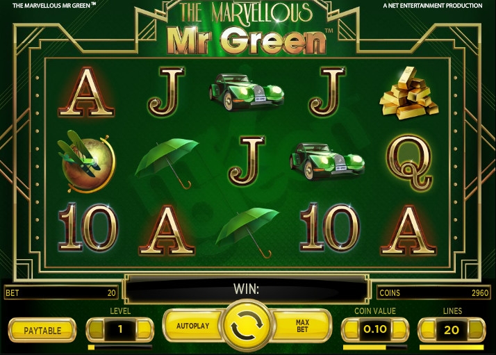 The Marvellous Mr Green (Удивительный мистер Грин) из раздела Игровые автоматы