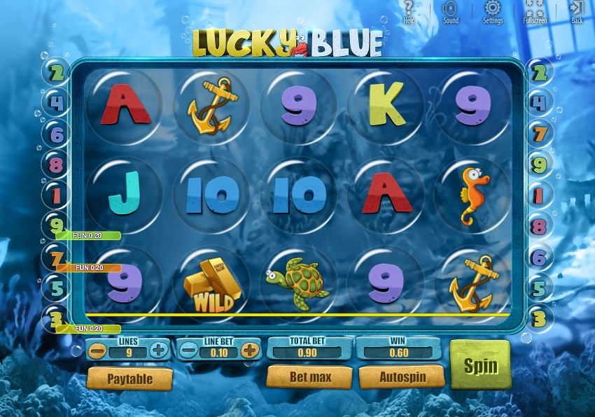 Lucky Blue (Счастливый океан) из раздела Игровые автоматы