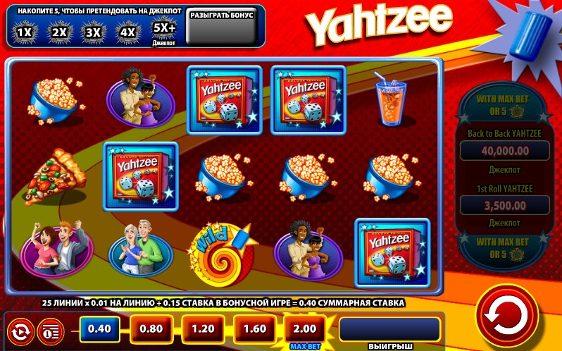 Yahtzee (Яцзы) из раздела Игровые автоматы