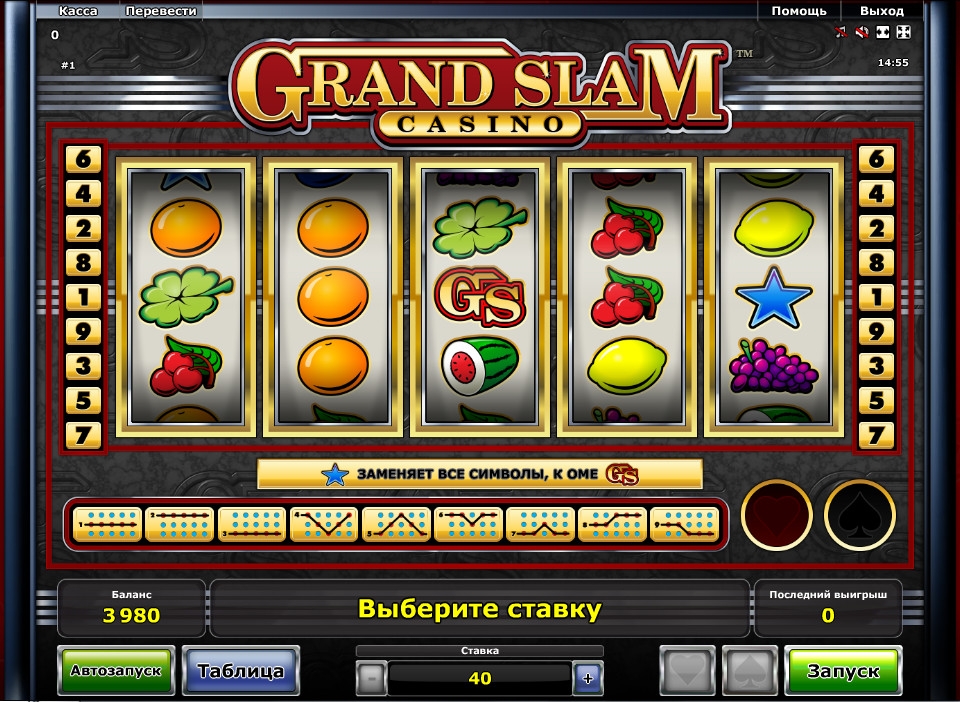 Grand Slam Casino (Гранд Слэм Казино) из раздела Игровые автоматы