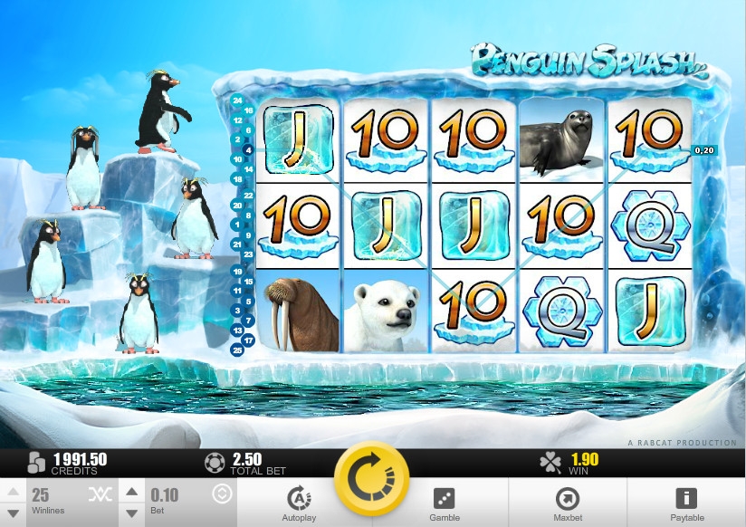 Penguin Splash (Шумиха вокруг пингвинов) из раздела Игровые автоматы