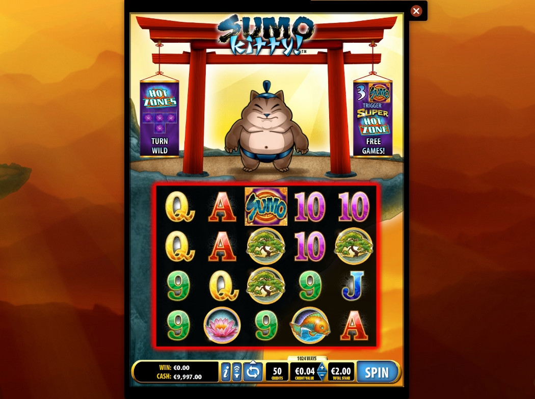 Sumo Kitty (Котенок-сумоист) из раздела Игровые автоматы