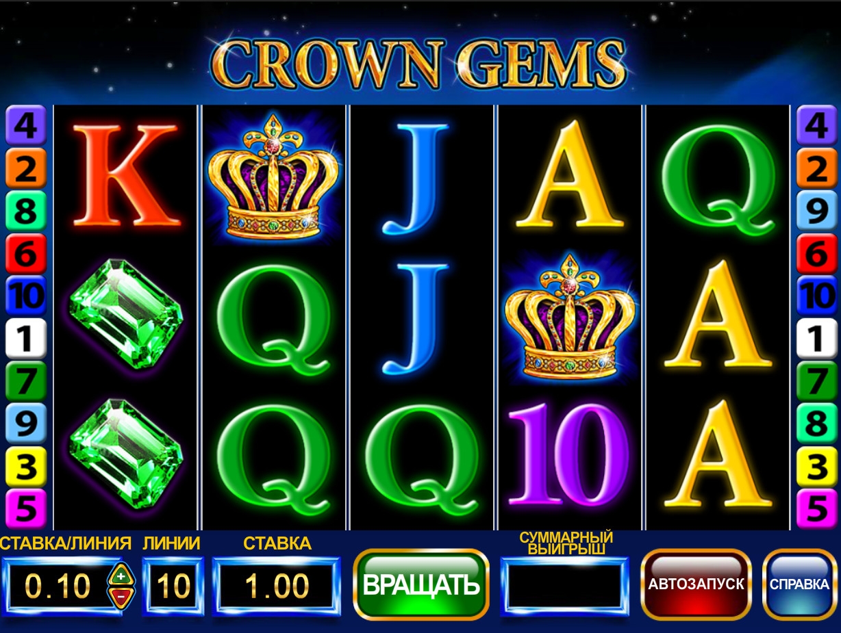 Crown Gems (Корона и самоцветы) из раздела Игровые автоматы