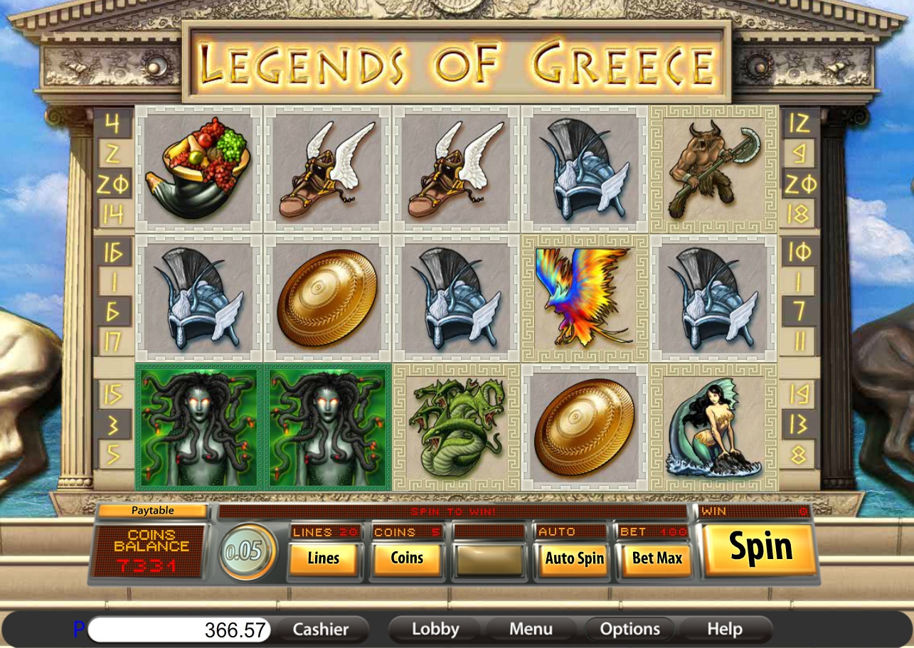Legends of Greece (Легенды Греции) из раздела Игровые автоматы