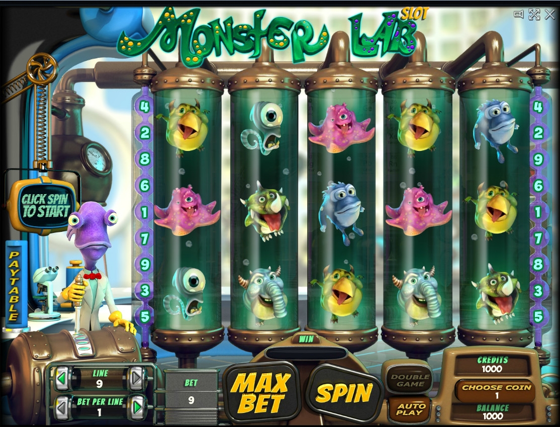 Monster Lab (Лаборатория монстров) из раздела Игровые автоматы