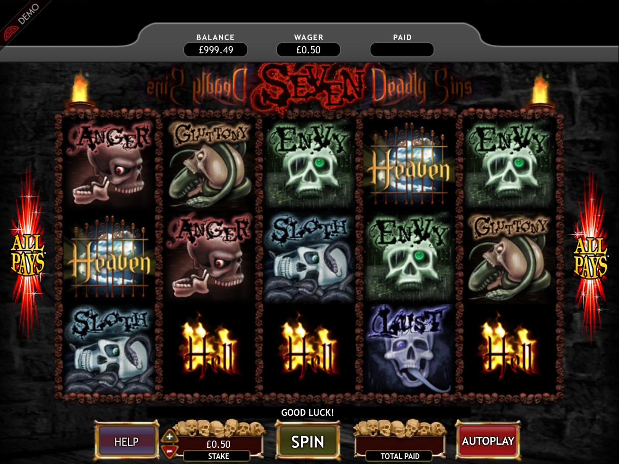Seven Deadly Sins (Семь смертных грехов) из раздела Игровые автоматы