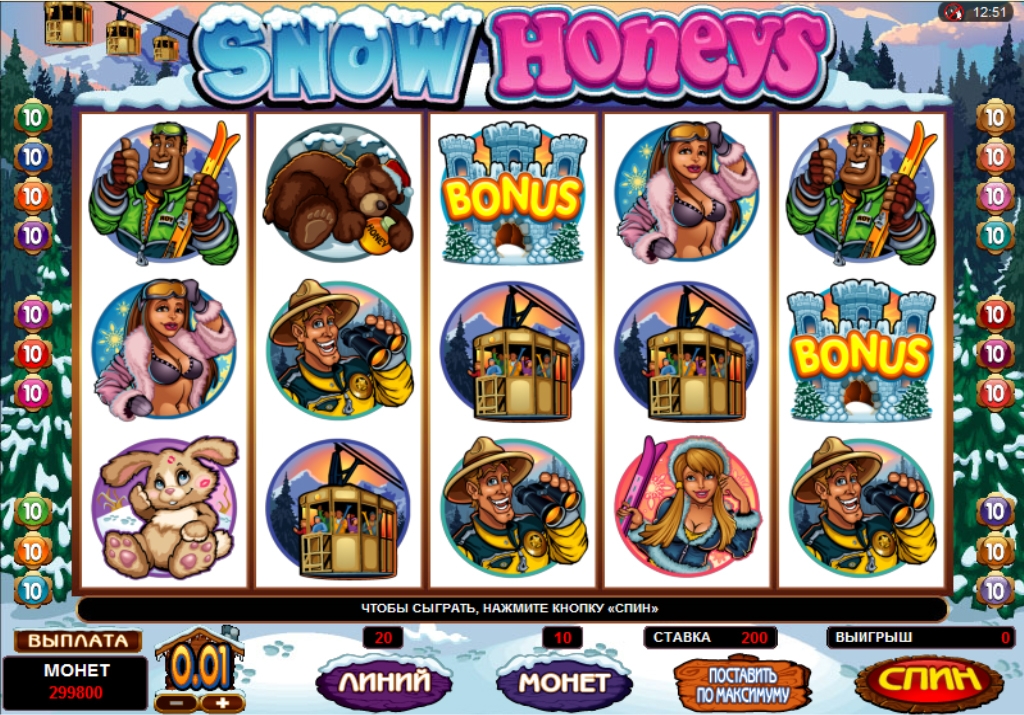 Snow Honeys (Снежные цыпочки) из раздела Игровые автоматы