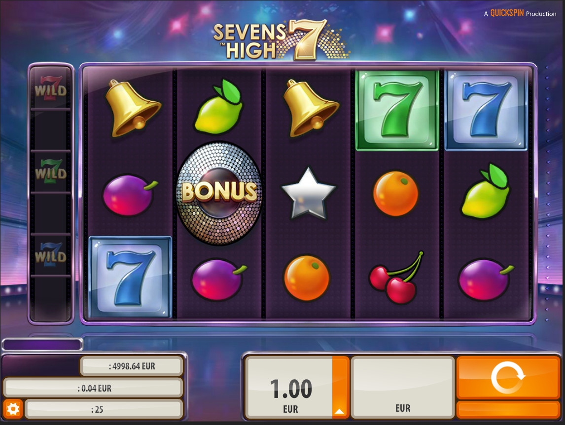 Sevens High (Крутые семерки) из раздела Игровые автоматы