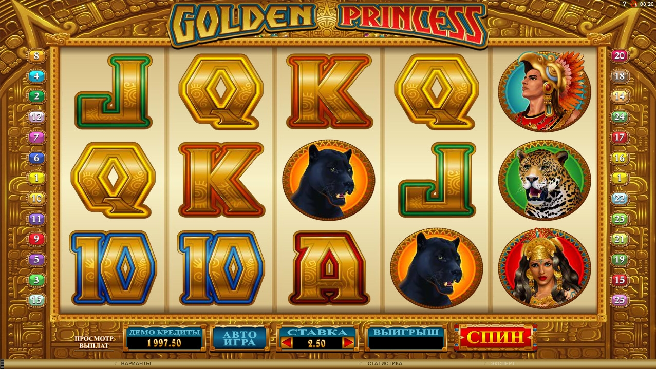Golden Princess (Золотая принцесса) из раздела Игровые автоматы