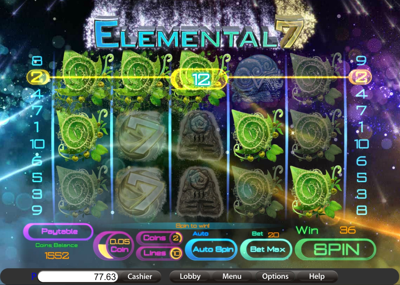 Elemental 7 (Семь стихий) из раздела Игровые автоматы