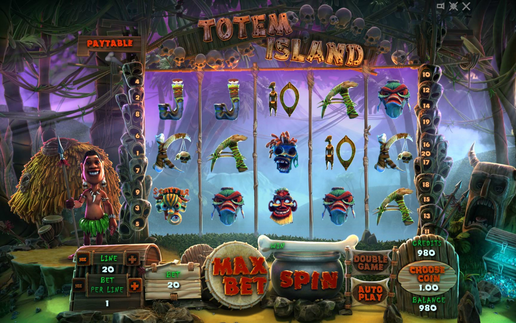 Totem Island (Остров тотемов) из раздела Игровые автоматы