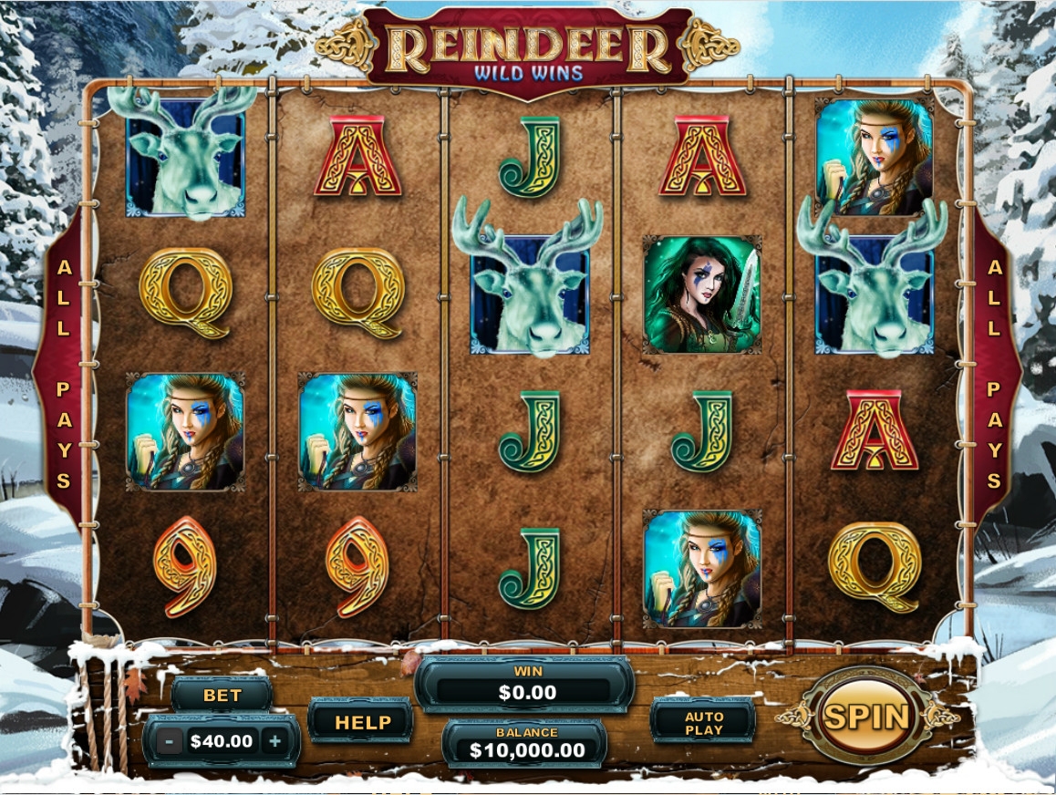 Reindeer Wild Wins (Невероятные выигрыши от северного оленя) из раздела Игровые автоматы