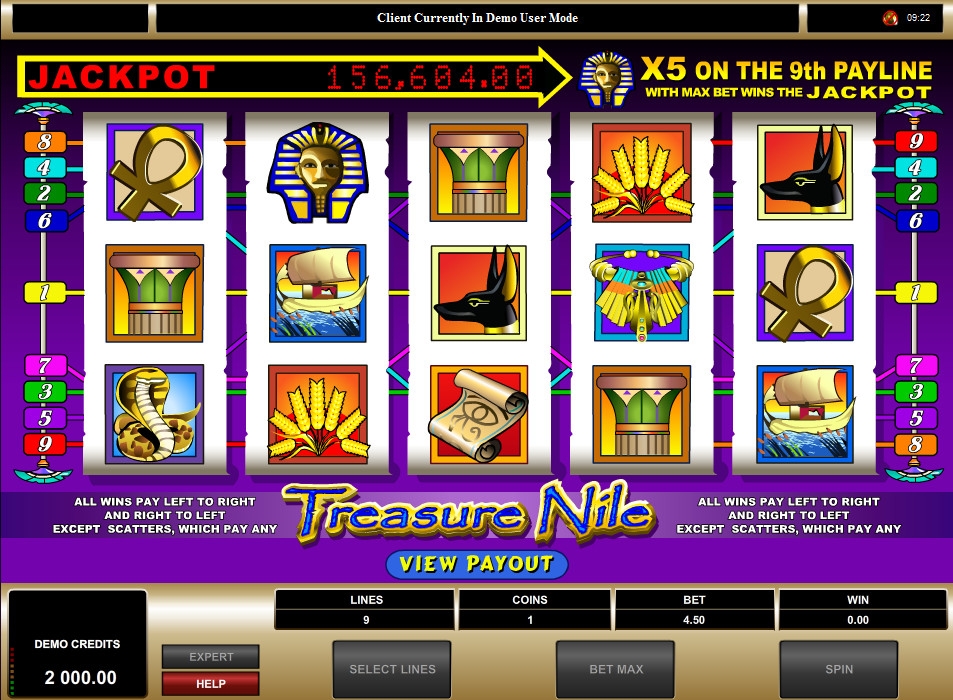 Treasure Nile (Сокровища Нила) из раздела Игровые автоматы