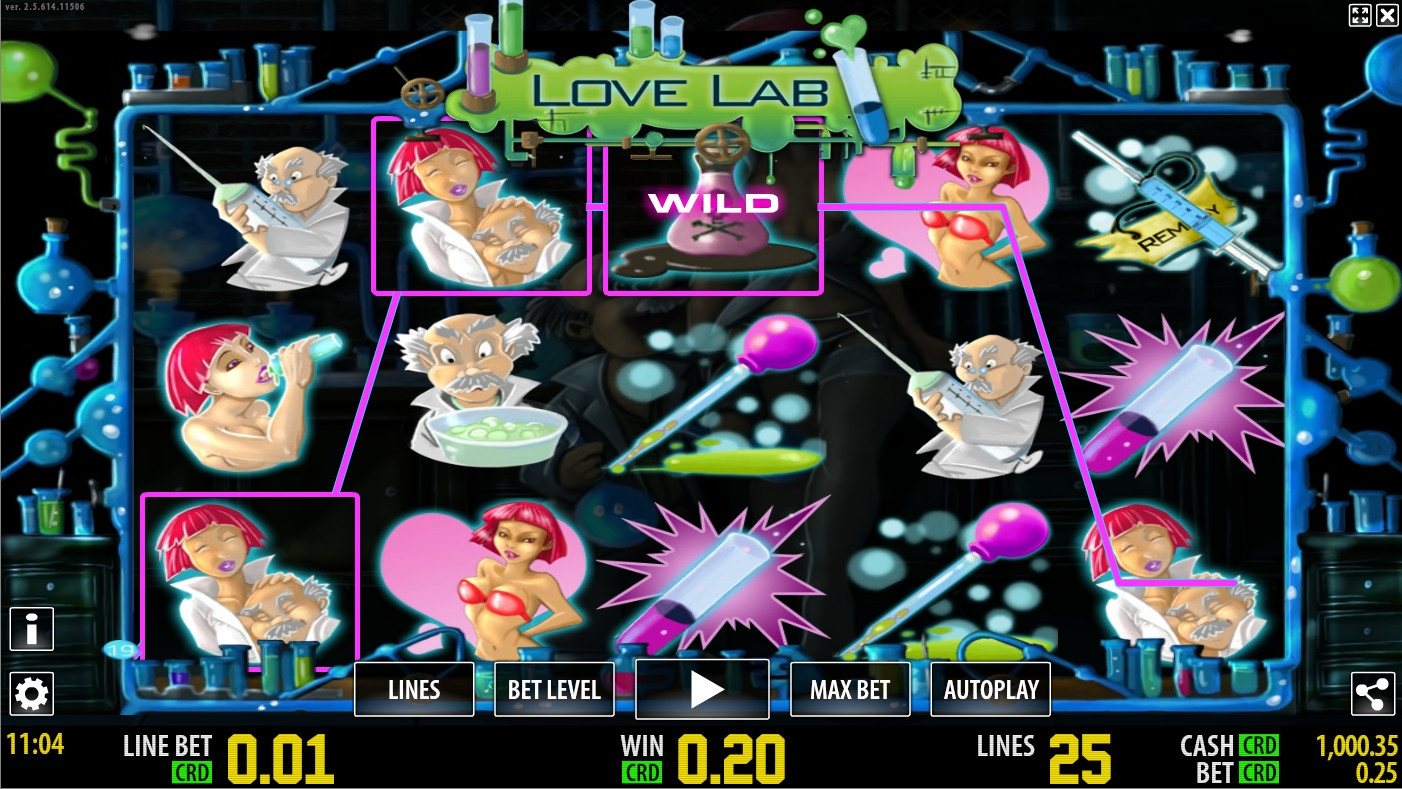 Love Lab (Лаборатория любви) из раздела Игровые автоматы