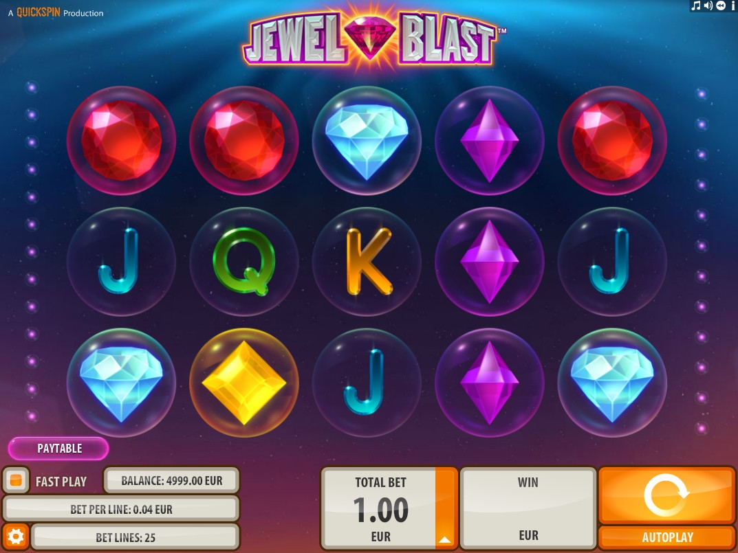Jewel Blast (Драгоценный взрыв) из раздела Игровые автоматы