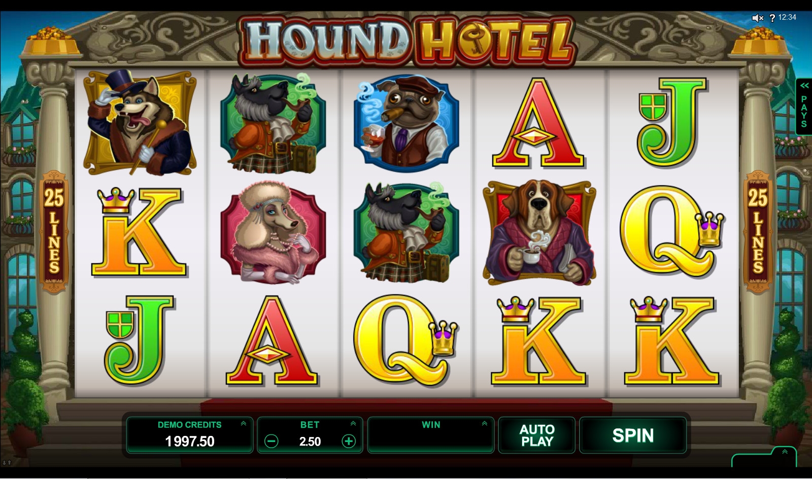 Hound Hotel (Отель для собак) из раздела Игровые автоматы