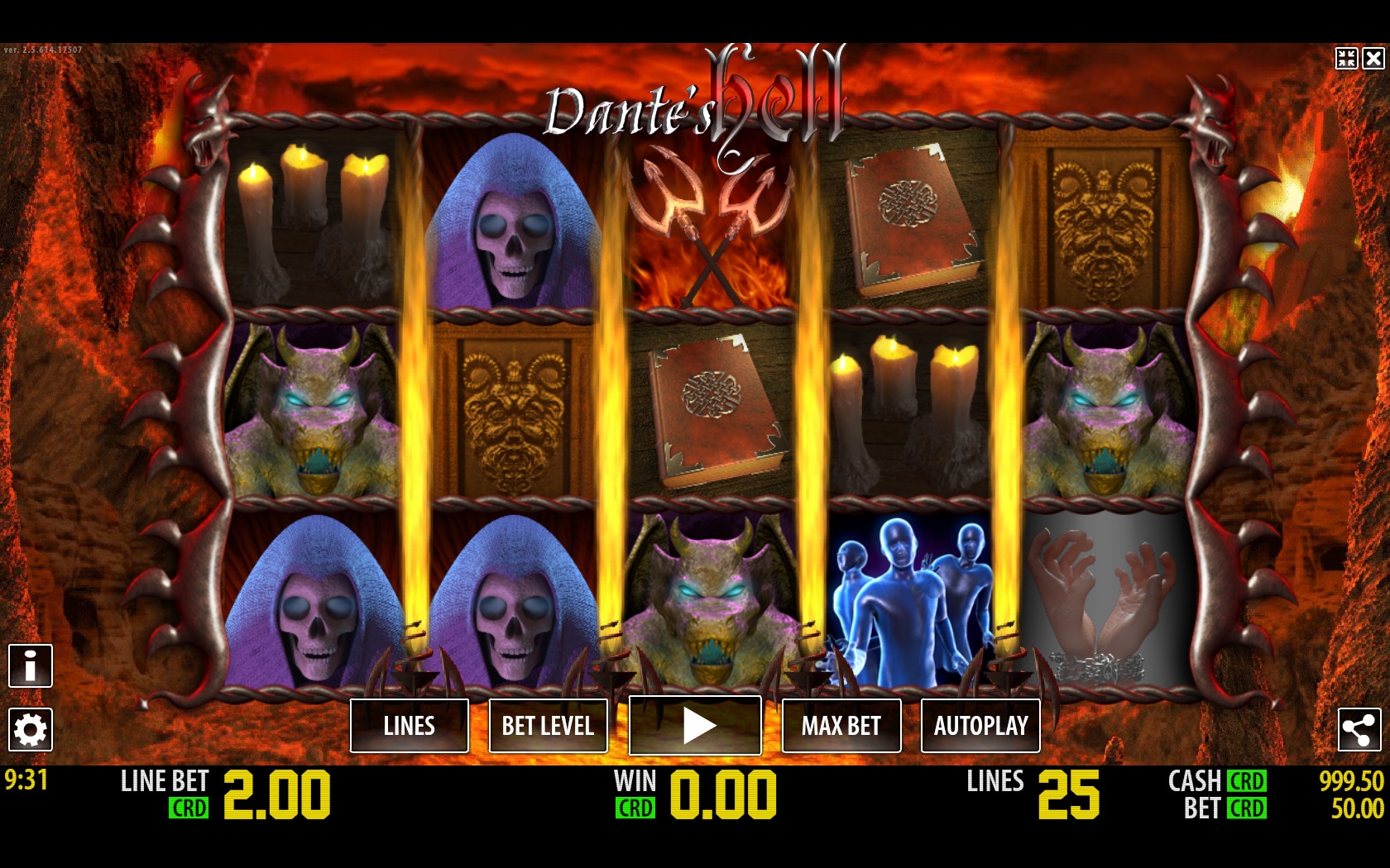 Dante’s Hell (Ад Данте) из раздела Игровые автоматы
