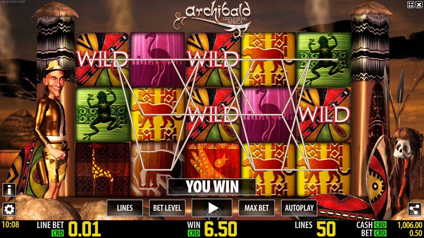Archibald: Discovering Africa (Арчибальд: Исследование Африки) из раздела Игровые автоматы
