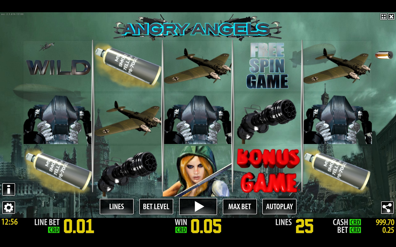 Angry Angels (Разгневанные ангелы) из раздела Игровые автоматы