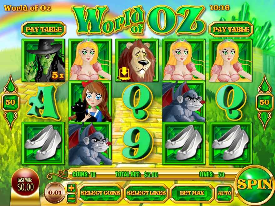 World of Oz (Мир Оз) из раздела Игровые автоматы