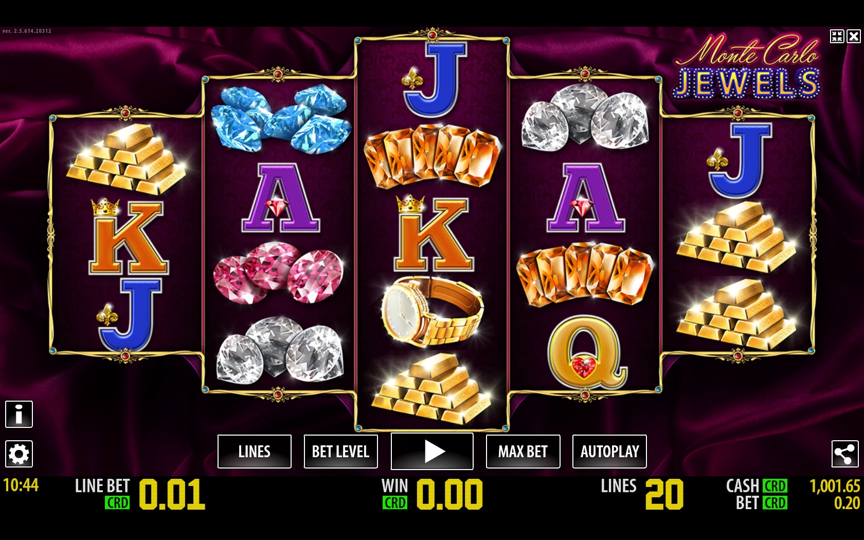 Monte Carlo Jewels (Драгоценности Монте-Карло) из раздела Игровые автоматы