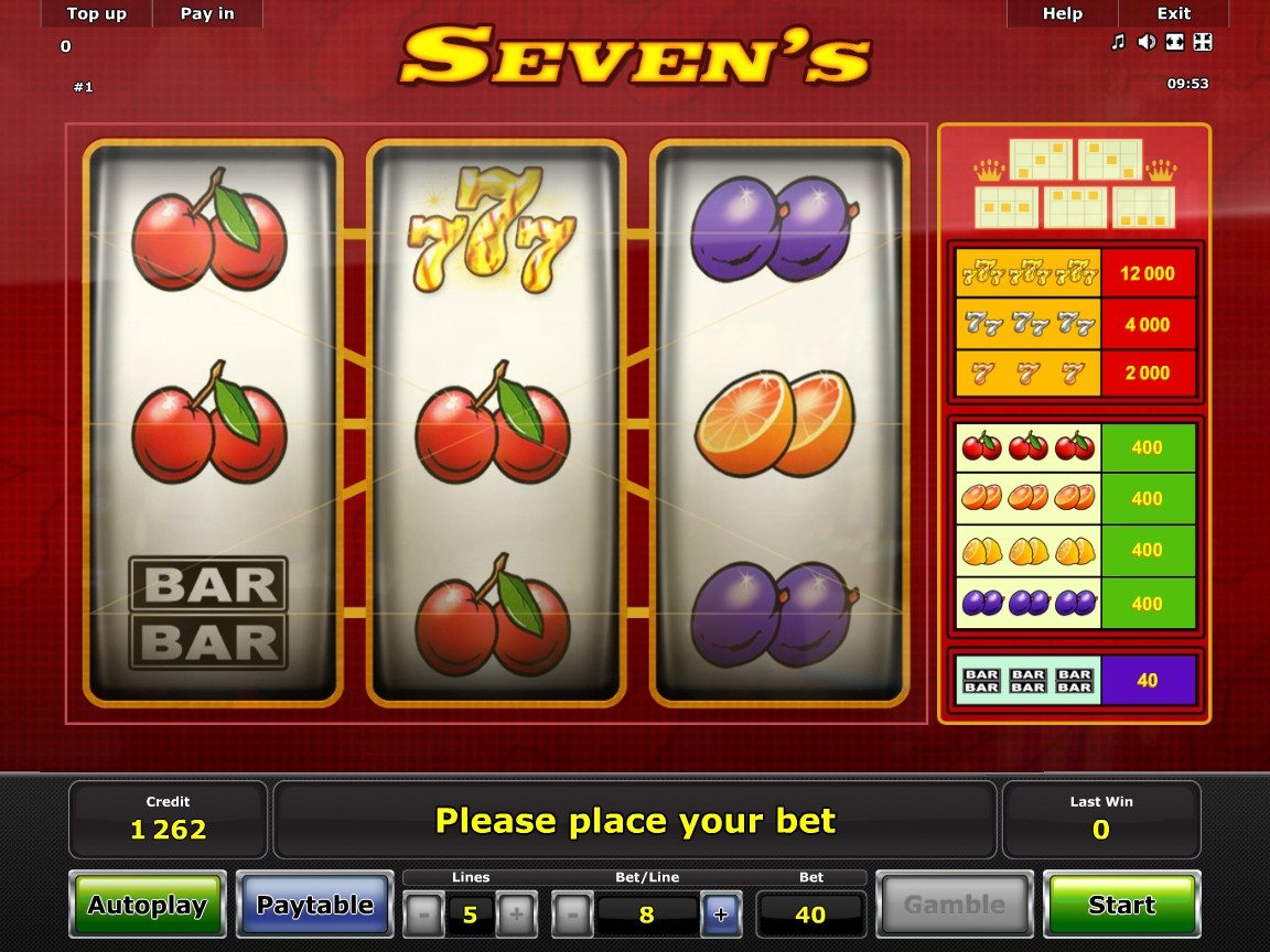 Seven’s (Семерки) из раздела Игровые автоматы