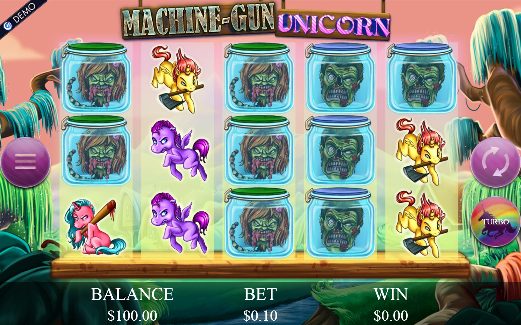 Machine-Gun Unicorn (Единорог с пулеметом) из раздела Игровые автоматы