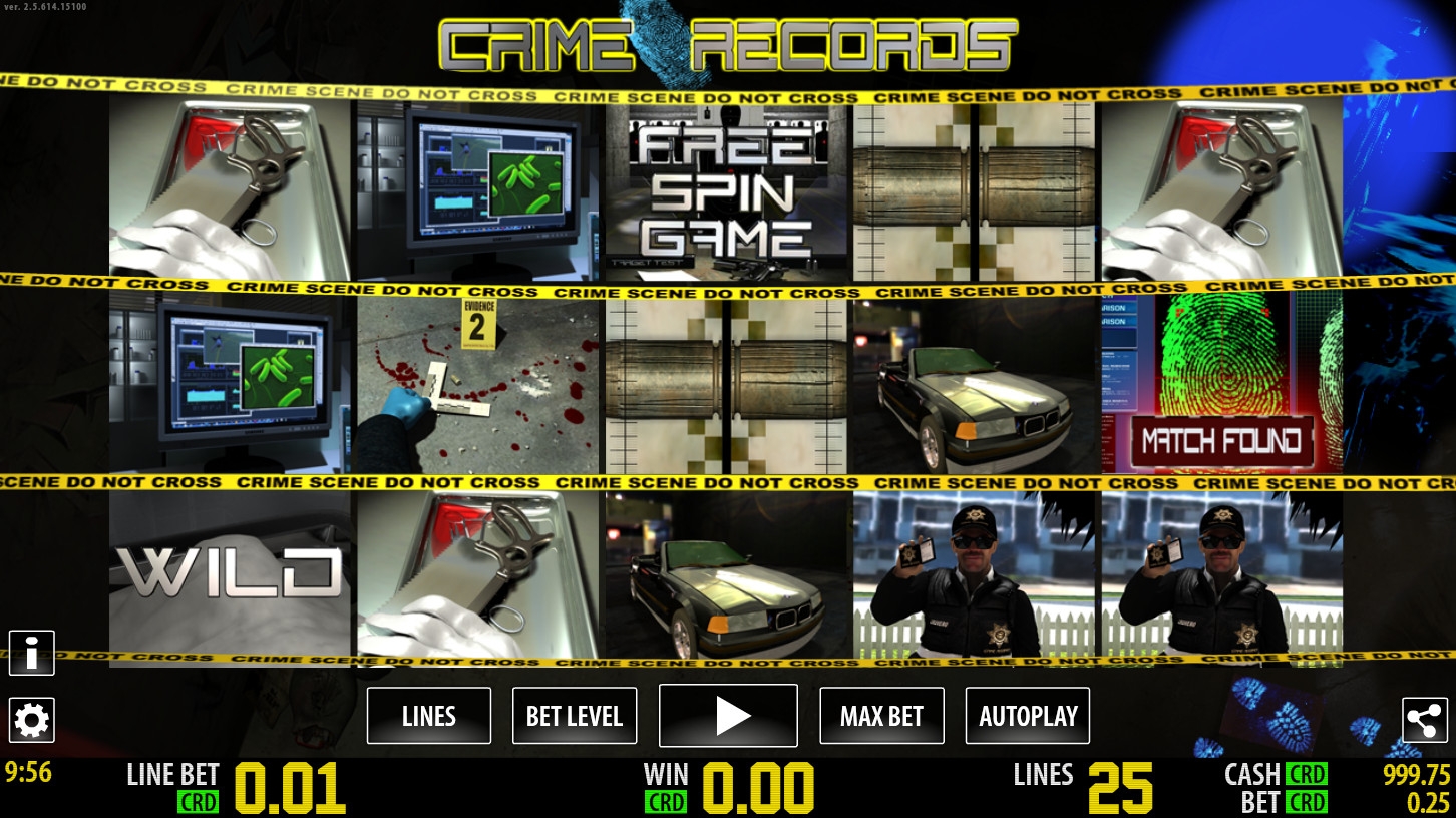 Crime Records (Криминальное досье) из раздела Игровые автоматы