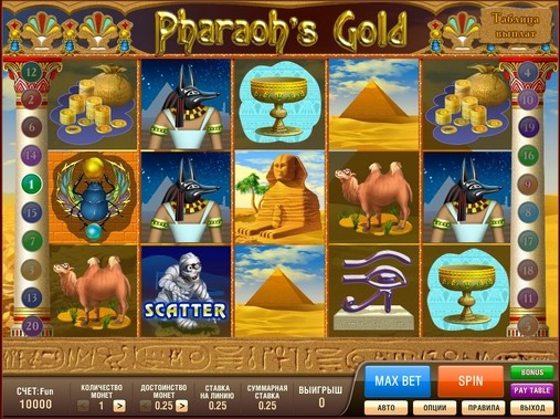 Pharaoh’s Gold (Золото фараона) из раздела Игровые автоматы